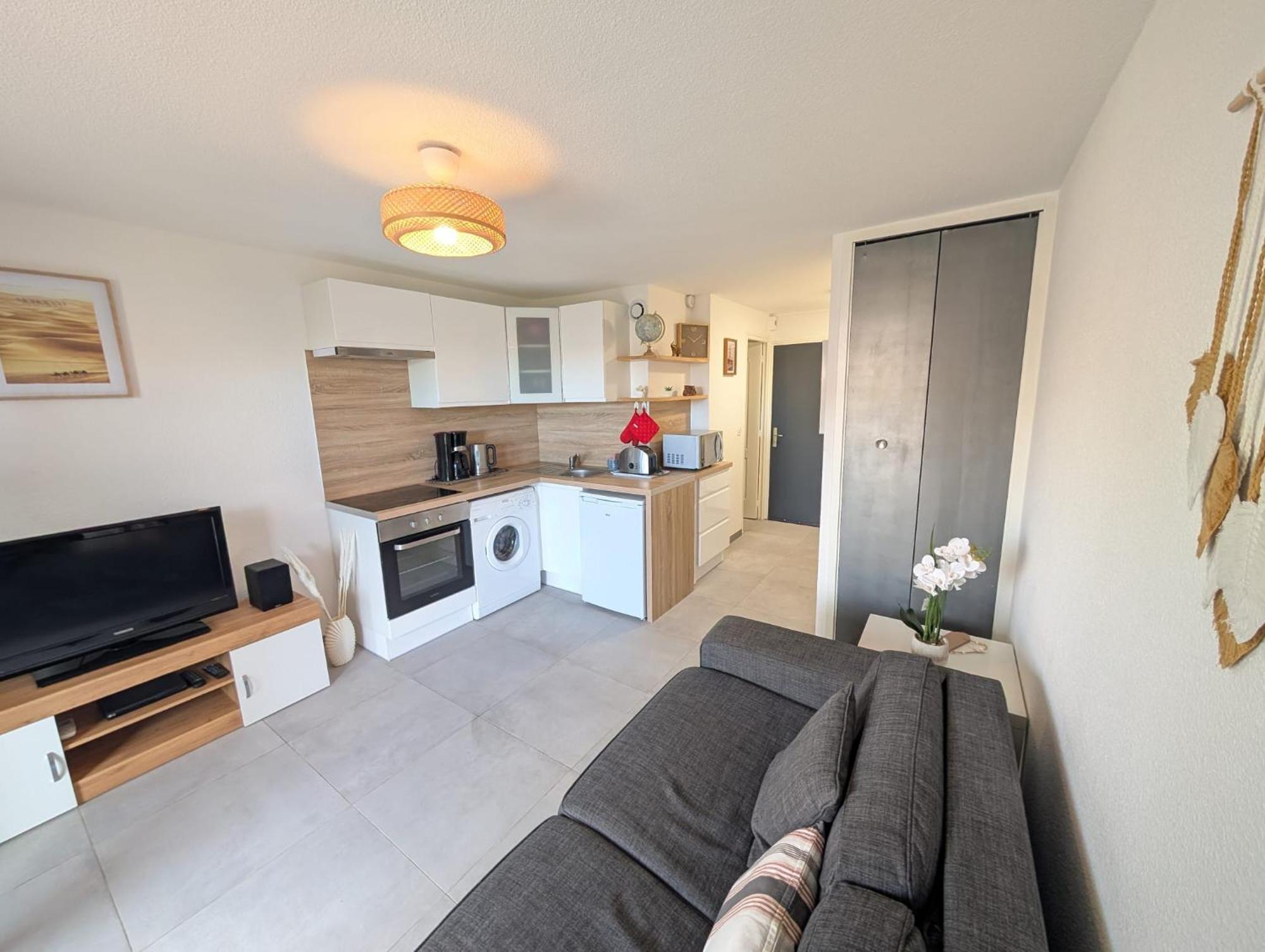 Studio Cabine 4 Personnes Cap D'Adge Agde Buitenkant foto
