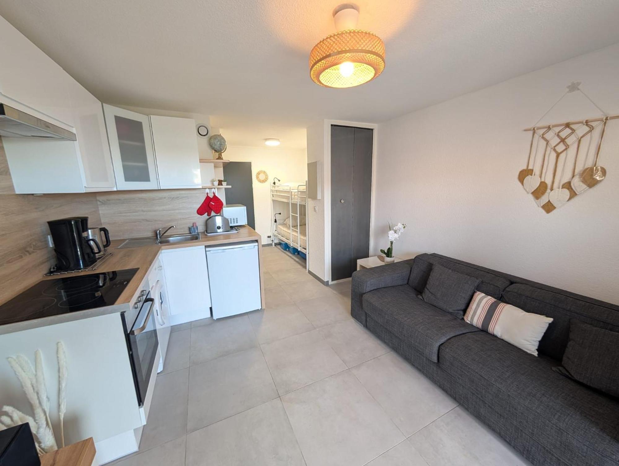Studio Cabine 4 Personnes Cap D'Adge Agde Buitenkant foto